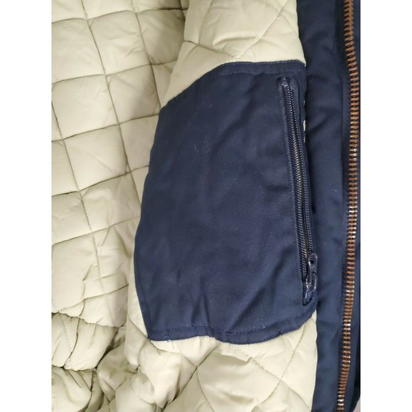 Penfield Trailwear Hooded Hudson Wax Cloth Size Medium Navy Blue - Picture 10 of 12